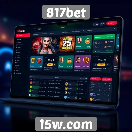 Interface do 817bet é intuitiva e fácil de usar